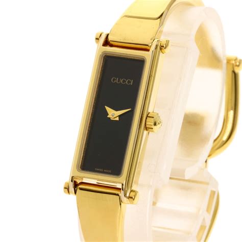 gucci 1500l gold bangle watch|Gucci gold bangle watches ladies.